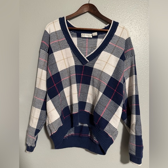 Vintage Elisabeth by Liz Claiborne checkered Sweater - Picture 1 of 11